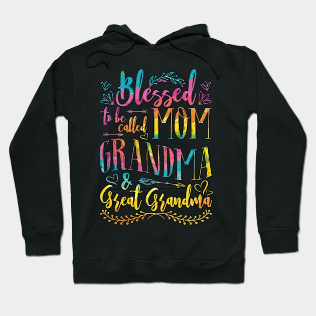 Blessed to be called Grandma and Great Grandma Hoodie by Fe Din A Di